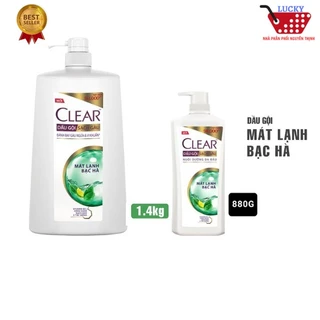 Dầu gội Clear 880g /1,4kg - Mát Lạnh Bạc Hà