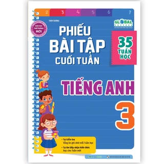 Sách Phiếu bài tập cuối tuần Tiếng anh lớp 3 (Global)