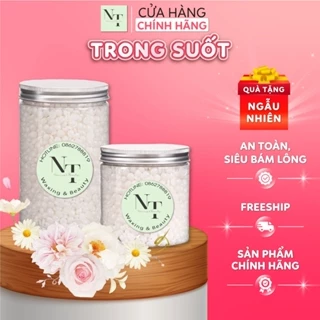 Sáp Wax Lông Trong Suốt NT WAXING Siêu Bám Lông, Chuyên Dùng Cho Da Nhạy Cảm Tặng Que Gỗ Phết Sáp CHE TÊN SẢN PHẨM