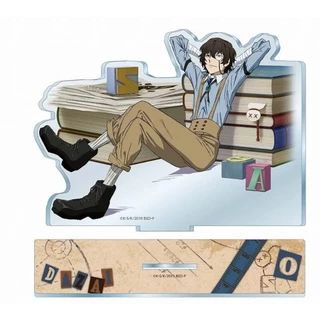 Mô hình Standee Bungo Stray Dog Anime Acrylic Osamu Dazai Phụ kiện trang trí để bàn góc học tập