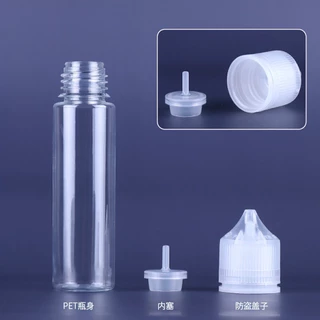 Set 10 Lọ Nhựa Chiết Mực Xăm-Hũ Nhựa Chiết 10ml-15ml-30ml - VA888