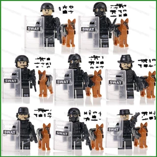 Si lego Mô Hình Nhân Vật Cảnh Sát Và Chú Chó Cho Bé