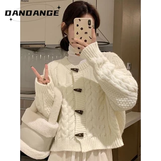 Koyoo Áo Len áo khoác cardigan Fashion Phong cách INS Vintage WXF23B0GQG 45Z231109