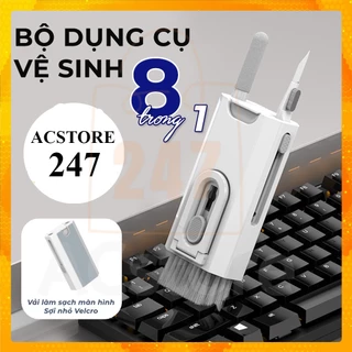 Dụng cụ vệ sinh 8 trong 1 Bàn Phím, Laptop, Máy Tính, Điện thoại, Tai nghe,... loại bỏ bụi bẩn nhanh chóng ACSTORE247