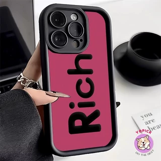 R rich rich Ốp Điện Thoại Silicon Chống Sốc Bảo Vệ Toàn Diện Cho Iphone 15 14 13 12 11 xr pro xs max 6s78 se plus jgs