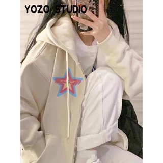 RUICHE Áo Khoác hoodie áo khoác nữ zip hoodie Thông thường casual Thanh lịch Thoải mái WWY2391GVY38Z230919