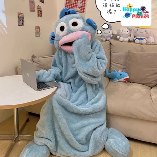 Hàng Có Sẵn Giao Hàng Miễn Phí Bộ Đồ Ngủ Pijama Ngủ Liền Thân tiktok Ếch Hài Hước Xấu Xí hanton Dày Dặn Vải flannel San Hô Mùa Thu Đông Cho Cặp Đôi / Nam Và Nữ