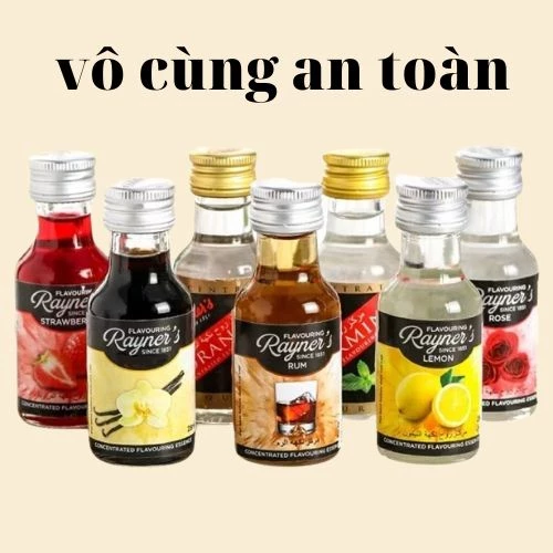 Hương Vani Vanilla Làm Bánh Nấu Chè Rayner Tinh Chất Tạo Hương Và Vị Kem, Béo Ngậy Cho Thực Phẩm, đồ Uống Dung Tích 28ml