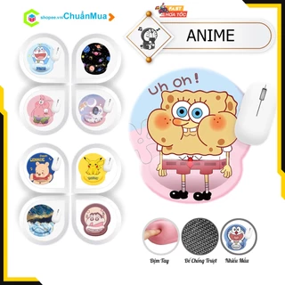 Lót Chuột Có Đệm Tay Đế Cao Su Chống Trượt ANIME Cartoon ( In Nét Giá Rẻ Mouse Pad Manga Cushin Doraemon Pooh Galaxy )