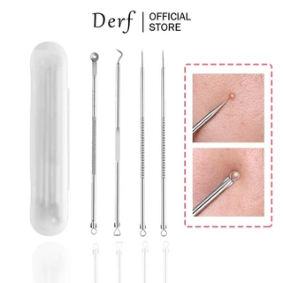 Set 4 Nhíp Nặn Mụn Đầu Đen Siêu Mịn Làm Sạch Sâu Chăm Sóc Da Mặt