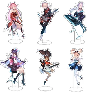 Mô hình Standee Genshin Impact Music Concerts Diluc Yae Miko Klee Kazuha Venti Phụ kiện trang trí để bàn góc học tập