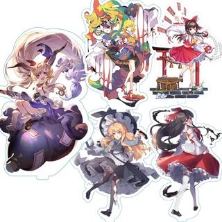 Mô hình Standee Game Touhou Project Anime Hakurei Reimu Elly Acrylic Standee Phụ kiện trang trí để bàn góc học tập