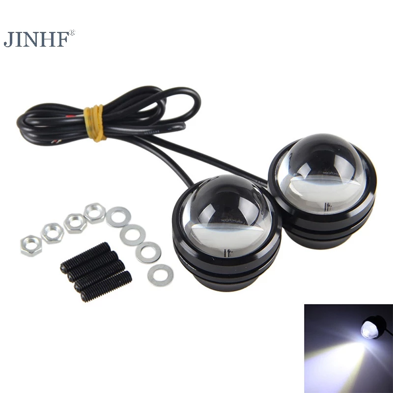 Jinf Đèn led Ban Ngày Chống Thấm Nước Sương Mù drl Cho Xe Hơi