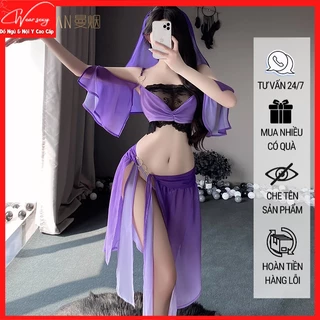 Đồ Lót Gợi Cảm Xuyên Thấu Xẻ Tà Phong Cách Cổ Điển 8883 CWEAR.SEXY.ĐỒ NGỦ & NỘI Y CAO CẤP