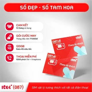 SIM Itel Tam Hoa số đẹp