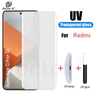 Kính Cường Lực Chống Tia UV Bảo Vệ Màn Hình Cho Redmi Note 13 Pro + Plus 5G 2024
