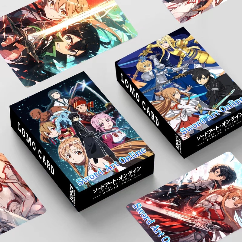 Sword Art Online Lomo Card Double-sided Color Printing Photocard 30pcs/box