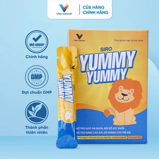 Siro ăn ngon Yummy Yummy VNS Group tăng cường tiêu hóa, nâng cao sức đề kháng cho trẻ hộp 30 gói