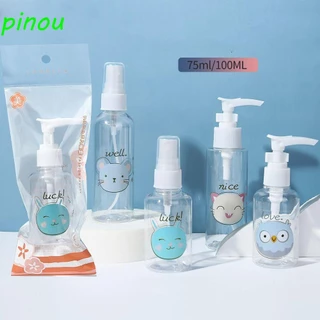 Pinou Bình Xịt Rỗng Đựng Nước Hoa Dạng Nhấn mini Họa Tiết Hoạt Hình Dễ Thương