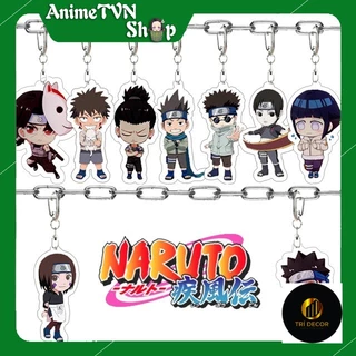 Móc khoá Mica anime Naruto (Loại 2 - Nhân vật phụ) - Nhựa Cứng Acrylic In 2 mặt sắc nét ( ảnh thật )