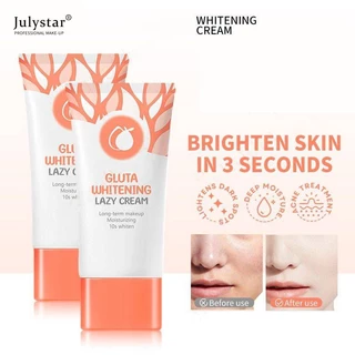 Gluta Cường Làm Trắng Da Lười Kem Dưỡng Ẩm 10x Làm Trắng Da Dưỡng Hydrating Giá Cả Phải Chăng Loại Bỏ Vết Đen JULYSTAR