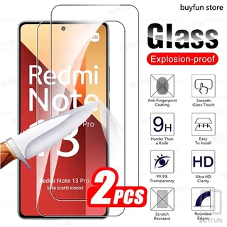 2AK 2Pieces Full Cover Tempered Glass 9H Premium Screen Protector HD Protective Film For Xiaomi Redmi Note 13 Pro 4G 5G Note13 13R 13pro