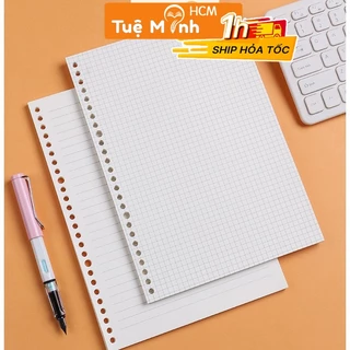 Giấy ruột refill sổ còng A5 20 lỗ 120 trang caro/ kẻ ngang-Line P14 dùng cho binder