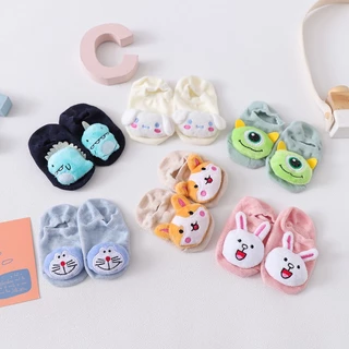 Vớ cotton Chống Trượt In Hoạt Hình 3d Dễ Thương Cho Bé Sơ Sinh