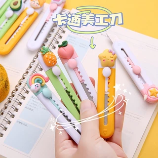 Dao Rọc Giấy Mini Charm Hoa Quả Hoạt Hình Cute Dễ Thương