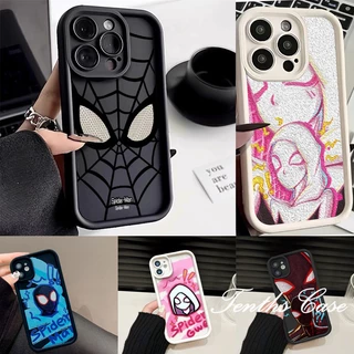 Ốp Lưng Cho Samsung A15 A25 A05 A05s A54 A14 A04 A23 A13 A03 A03s A12 Thương Hiệu Thời Trang Marvel Cool SPIDER MAN Eyes Vỏ Điện Thoại Bìa Mềm