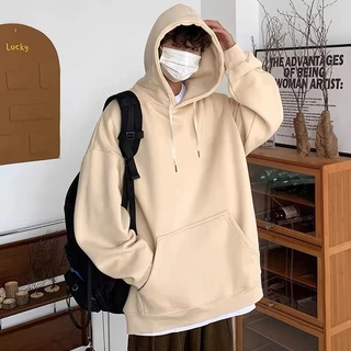 Áo Khoác Hoodie Chui Đầu Dáng Rộng Màu Sắc retro Thời Trang Xuân Thu Cho Nam