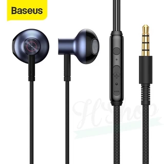 Tai Nghe Nhét Tai Baseus H19 Âm Thanh Nổi 6D Và Mic Cho Điện Thoại Xiaomi Có Dây 3.5mm-HSHOP365