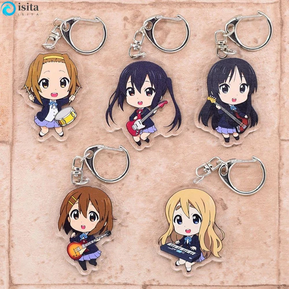 Móc khóa hai mặt bằng acrylic hình nhân vật hoạt hình anime K-ON!
