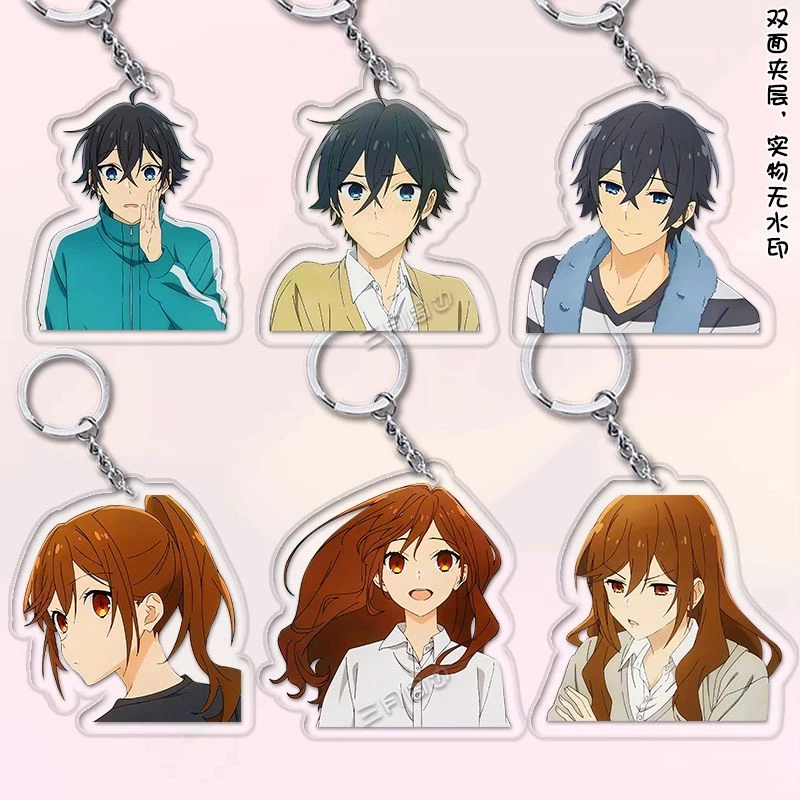 Móc khoá Horimiya Anime Keychain Women Miyamura Izumi Hori Kyoko Acrylic Key Chain Man Kawaii