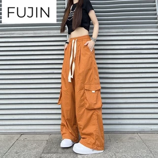 FUJIN quần_ống_rộng Quần Túi Hộp Vintage workwear pants 2023 NEW Style 072423