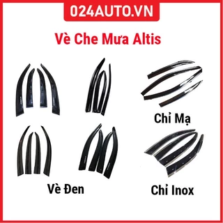 Vè che mưa cho xe ô tô Altis 2003-2023 vè đen bảo vệ trang trí xe