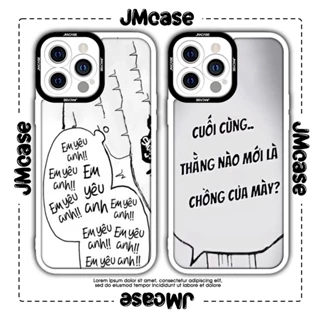 Ốp lưng iphone cạnh vuông JMCase Câu Quotes Anime Manga Hài Cute 7/7plus/8/8plus/x/xs/11/12/pro/max/plus/promax