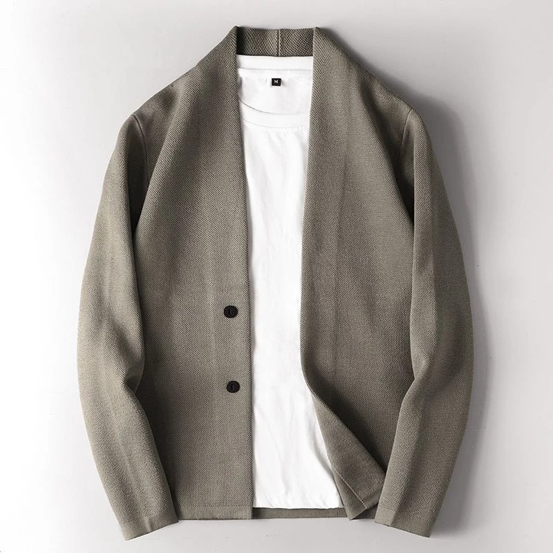 Áo Khoác cardigan Dệt Kim Dáng Ôm Thời Trang Xuân Thu Cho Nam Giới