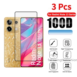 Kính Cường Lực 3D Trong 1 Bảo Vệ Ống Kính Máy Ảnh Cho Redmi Note 13 4G Note13 Pro + Pro Plus 5G 2024