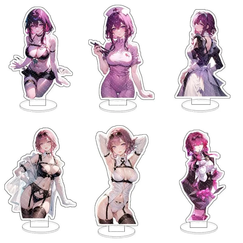 Mô hình Standee Anime Honkai Star Rail Figure Kafka fufu Game Phụ kiện trang trí để bàn góc học tập