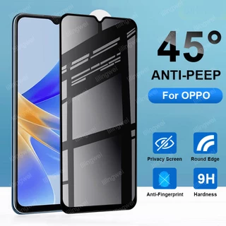 Kính Cường Lực Chống Nhìn Trộm Full Màn cho OPPO A5S A12 A15 A15S A16 A17 A77S A31 A32 A52 A53 A53S A54 A74 A76 A92 A93 A94 A95 A96 A5 A9 2020 Reno 3 4 4 5 5F 6 7 8