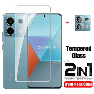 Kính Cường Lực 2 Trong 1 Bảo Vệ Ống Kính Máy Ảnh Cho Redmi Note 13 Pro 5G 2023 Note13 4G 13Pro Note13Pro