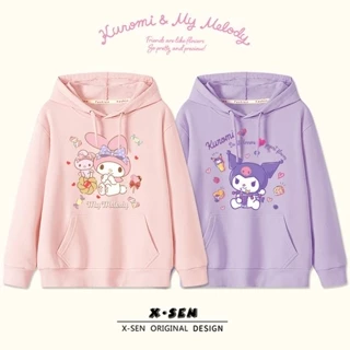 Áo Hoodie Thu Đông Tay Dài In Họa Tiết Hoạt Hình melody Phong Cách Mới 2023 Cho Bé Gái