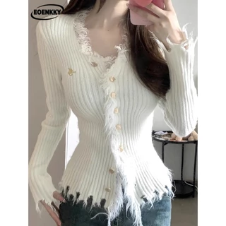  EOENKKY Áo Len áo khoác cardigan Fashion INS Thể thao phổ biến WXF23B0KAS 47Z231122