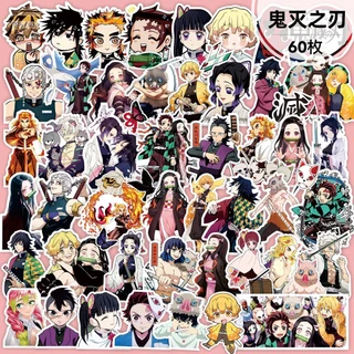 Sticker Dán Trang Trí Sổ Tay Hình anime demon slayer kamado tanjiro nezuko butterfly ninja purgatory kyojuro