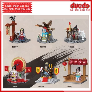 Minifigures các nhân vật anh hùng trong Thủy hử - Đồ chơi Lắp ghép Mini Mô hình Dcool 10807 - 10812