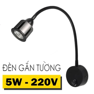 Đèn Led gắn tường 5W Bóng đèn rọi điểm 3 chế độ ánh sáng 220V, Soi tranh trang trí, Đọc sách, học tập, Làm việc