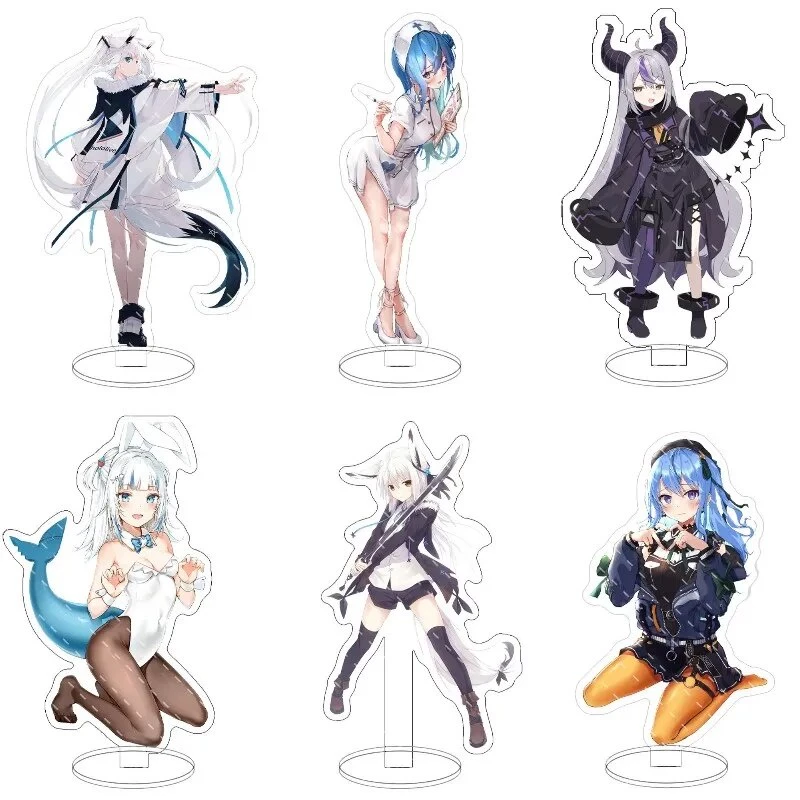 Mô hình Standee Anime Hololive Vtuber x Hosimati Suisei Cosplay Shirakami Fubukii Phụ kiện trang trí để bàn góc học tập