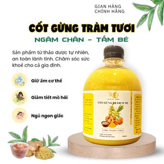 Cốt gừng tràm trà làm nước tắm, ngâm chân, giữ nhiệt cơ thể, giảm rôm sẩy, mẩn ngứa 500ml VanCoi