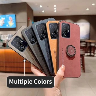 Ốp Điện Thoại Da pu Viền Silicon Mềm Có Giá Đỡ Cho xiaomi 11t xiaomi11t pro